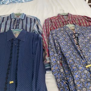 Lot of 4 Robert Graham Mens shirts